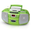 Lenoxx CD Boombox With Cassette and AM/FM, Green