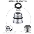thumbnail image 2 of Adaptadores de grifo Leke (4 unidades) Conector de aireador con junta de goma Rosca macho M18,5 a M22, 2 of 8