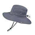 thumbnail image 4 of Breathable Unisex Bucket Hat for Men and Women Adjustable Drawstring Lightweight Summer Sun Hat Outdoor Sports Fishing Cap, 4 of 4