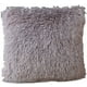 thumbnail image 2 of Majestuosas fundas de almohada decorativas de felpa peluda, elegantes fundas cuadradas suaves y aterciopeladas, 18 x 18 pulgadas, gris claro, 2 of 6