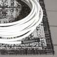 thumbnail image 4 of SAFAVIEH Courtyard Rupert Medallion Indoor/Outdoor Area Rug, Grey/Black, 8' x 11', 4 of 12