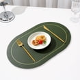 thumbnail image 3 of EIMELI Tapis de Protection de Table à Manger Tapis d'Isolation Facile à Nettoyer Faux Cuir Tapis de Protection de Table Résistant à la Chaleur pour la Maison, 3 of 5
