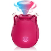 liyafei Rose Clit Sucking Vibrator with 10 Modes Adult Sex Toys for Women and Couples Playing Red