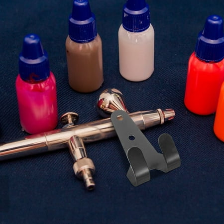 LEORX 1Pcs Wall Bracket for Airbrush Accessory and Tool Organization in Black 1.8×1.0x0.6in LEORX 1Pcs Wall Bracket for Airbrush Accessory and Tool Organization in Black 1.8×1.0x0.6in