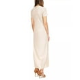 thumbnail image 4 of Michael Michael Kors Womens Ribbed T-Shirt Dress White/Gold XL, 4 of 5