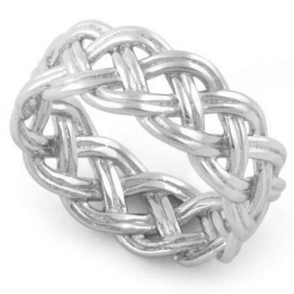 925 Sterling Silver Celtic Woven Ring Handmade Promise Ring for Men & Women_6