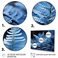 thumbnail image 3 of Designart "Ferns Sapphire Calm" Floral Canvas Print, 3 of 5