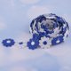 thumbnail image 1 of Cinta de Encaje de Margaritas de Colores, Apliques de Flores, Ribete de Confección de Costura, 3 Yardas, 25mm/0,98 Pulgadas, Adornos de Costura , Azul perfecl Cinta con ribetes de encaje de flor de margarita, 1 of 6