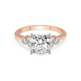 thumbnail image 3 of 2 Carat IGI Certified Radiant Shape Lab Grown Diamond Engagement Ring | 14K Rose Gold |Amore Side Stone Lab Diamond Ring | FG-VS1-VS2 Quality Friendly Diamonds, 3 of 5