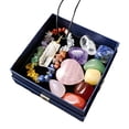 thumbnail image 3 of Colgante De Cristal Juego de colgantes con soporte de piedra de cristal hexagonal de 7 chakras adornos para el hogar de amatista Sywqhk Libre de BPA, 3 of 9