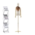 thumbnail image 4 of WZTO Dress Form Mannequin | Detachable Body Stand Height Adjustable with Sturdy Base | Lightweight Display Model with Head, Sewing Accessories with Wooden Arms for Easy Movement, 4 of 7