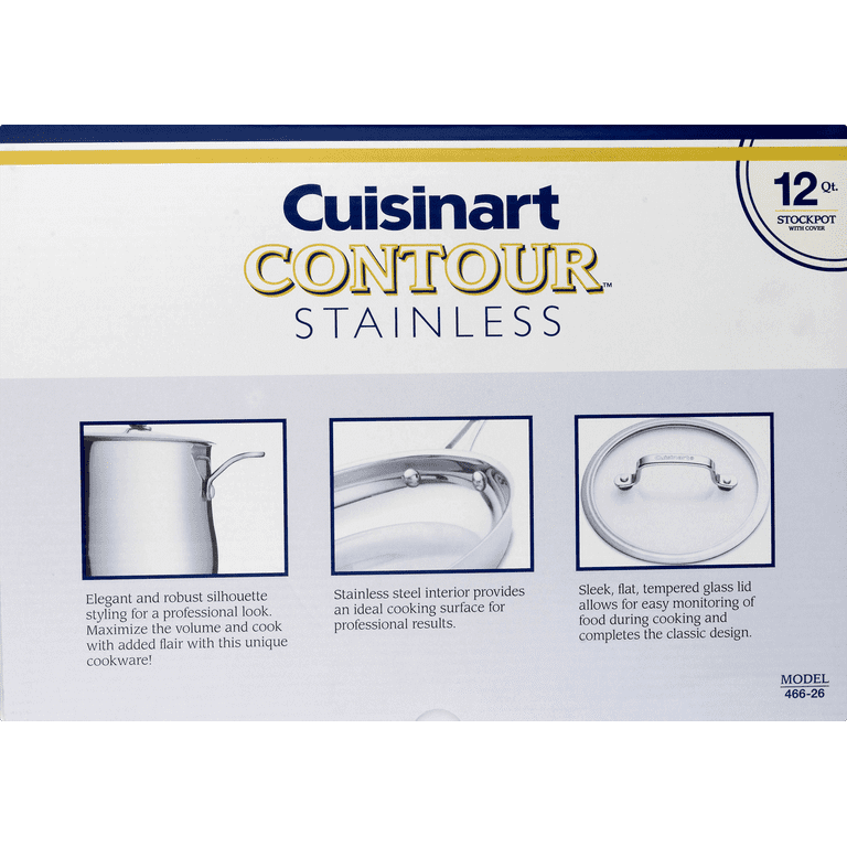 Cuisinart Contour 12-Qt. Stainless Steel Stockpot