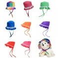thumbnail image 3 of Pet Summer Sun Cap  Puppy Canvas Hat Sunscreen Beach Visor for Small Dogs, 3 of 4