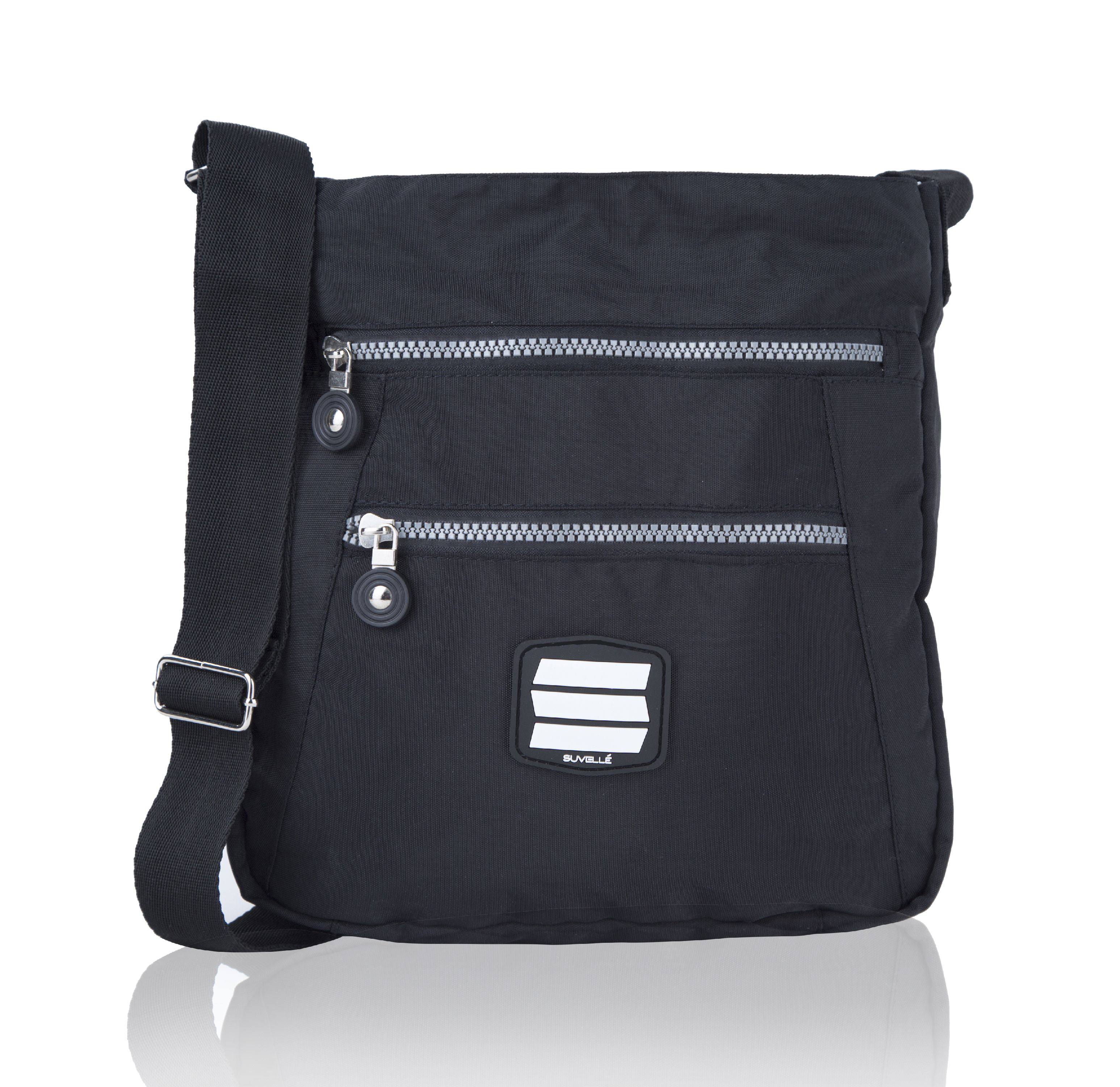 SUVELLE - Suvelle Lightweight Go-Anywhere Travel Everyday Crossbody Bag Multi Pocket Shoulder ...