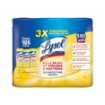 thumbnail image 1 of Lysol - Lingettes Désinfectantes - Jetables - Fibre Non Tissée - 35 Feuilles - Blanc - Lot de 3, 1 of 5