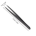 thumbnail image 2 of Unique Bargains 1 Pc Solid Color Pointed Edge Eyebrow Tweezer for Bathroom Travel Hotel Black Stainless Steel, 2 of 4