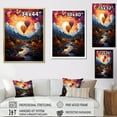 thumbnail image 4 of Designart "Orange Hot Air Ballon composition II" Hot Air Balloon Floater Framed Canvas Print, 4 of 7