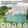 thumbnail image 4 of Ktaxon 75-Gallon Collapsible Storage Deck Box, Green Plastic Outdoor Garden Container with Easy Set Up, 4 of 11