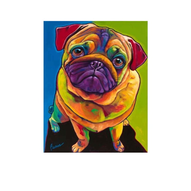 Bordado 5D DIY Lobo perro diamante de imitación pintura imagen diamante cristal dibujos animados Animal punto de cruz decoración regalo seitruly JJ14137-01