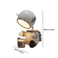 thumbnail image 3 of Lámpara de escritorio Robot Astronaut con temporizador, lámpara de fragancia, regalo perfecto (Reino Unido), 3 of 8