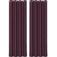 thumbnail image 1 of Unique Bargains 2pcs Blockout Thermal Insulated Grommet Window Curtain Panel Valance Darkening Drapes, 1 of 10