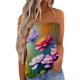 thumbnail image 1 of Gibobby Camiseta de tubo estampada para mujer, informal, holgada, cómoda, camiseta sin mangas(Naranja,XG), 1 of 4