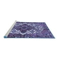 thumbnail image 2 of Ahgly Company Machine Washable Indoor Round Persian Blue Traditional Area Rugs, 3' Round, 2 of 4