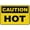 Warning Sign 3, variant on Caution Hot Sign 8"x12", Aluminum Tin Warning Signs for Home Outdoor Garden, Weatherproof Hazard Sign for Kitchen