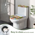 thumbnail image 4 of HELLHERO Comfortable and Practical - Universal, Adjustable Toilet Cover for Bathroom Accessories, Elastic Bottom Cats and Easter Eggs, 4 of 7