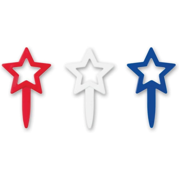DecoPac Star Cutouts DecoPic Cupcake Picks (12 Count)