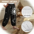 thumbnail image 6 of DISNIMO Galaxy Sun Moon Harem Bloomers for Boys Bloomer Harem Pants for Kids Bloomer Trousers Boys Lantern Pants Kids Elastic Basic Harem Pants Kids 3-7 Baggy Elastic Ankle Pants Soft Long Pants, 6 of 7