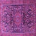 thumbnail image 1 of Ahgly Company Indoor Square Persian Purple Traditional Area Rugs, 4' Square, 1 of 4