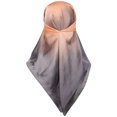 thumbnail image 6 of INSPIRE CHIC Women Gradient Colorful Square Satin Scarves 35" Large Silky Hair Wrap Bandana Gradient Grey 35.4x35.4", 6 of 6