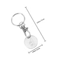 thumbnail image 2 of unbranded 4Ud Llaveros Tokens Para Carrito De De Acero Inoxidable Resistente Antiperdida Y, 2 of 8