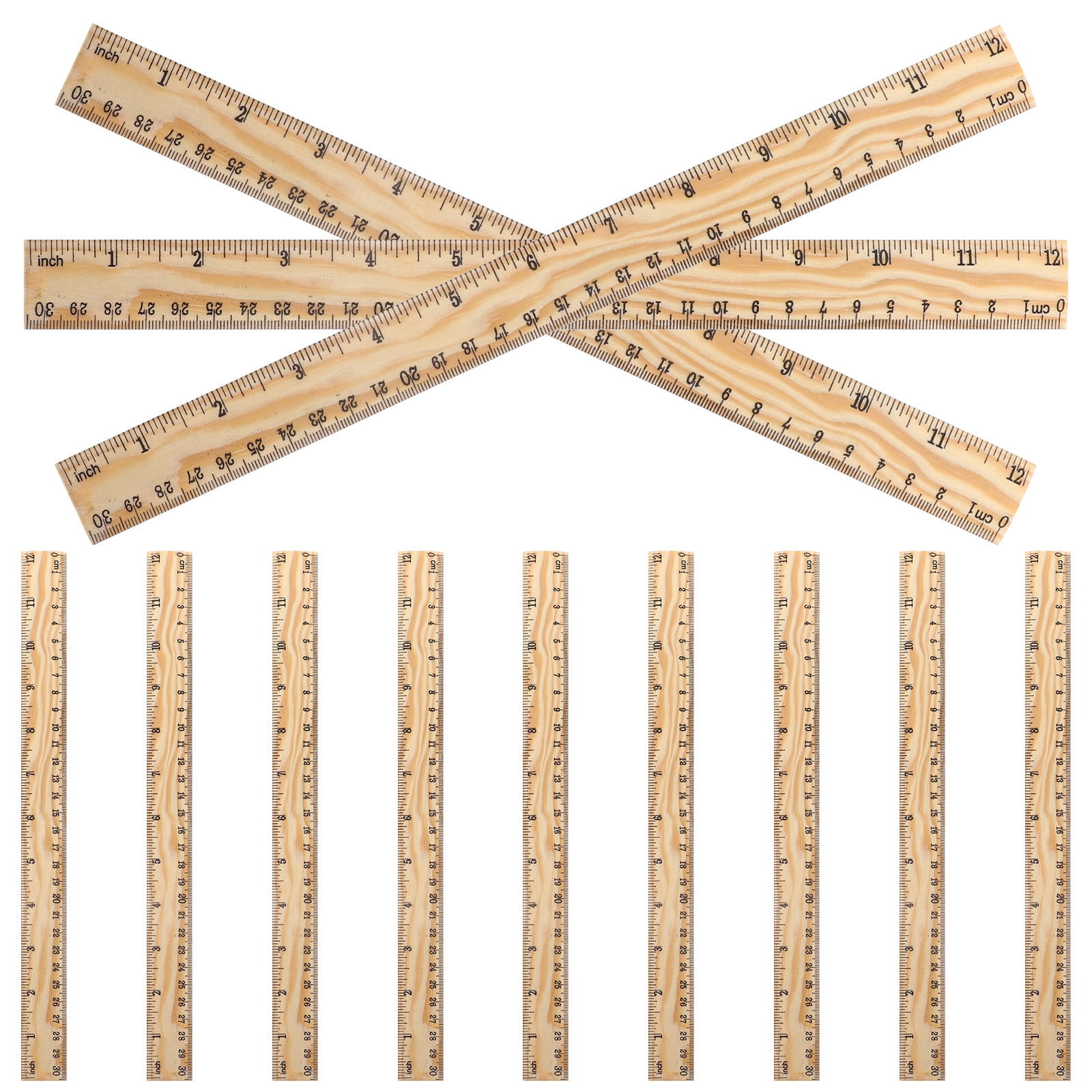 WHAMVOX  26 Pcs Quilting Tailoring Ruler Measuring Tool Student Office