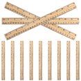 thumbnail image 6 of SOPOTUTU 26-Piece Wooden Ruler Set Chocolate Color for Tailoring Sewing Measuring Tools, 6 of 8