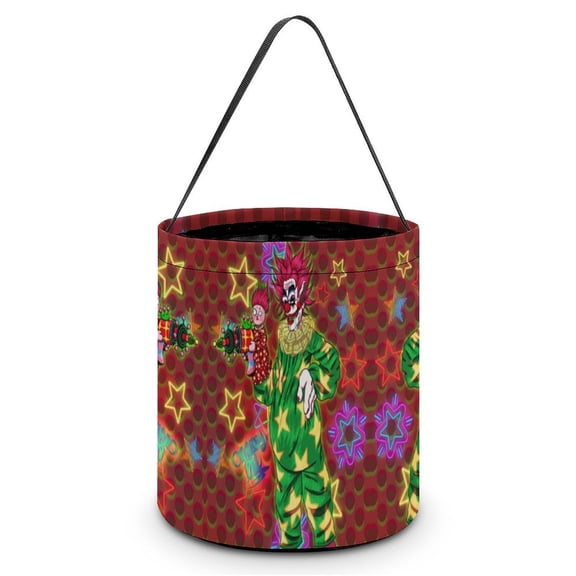 Killer Klowns from Outer Space Clown Halloween Candy Bag, Trick Or Treat Bags - Light Candy Buckets & Tote Bags for Halloween Parties