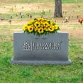 thumbnail image 2 of Sympathy Silks Artificial Cemetery Flowers Yellow Sunflowers Saddle for Headstone, 2 of 5