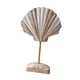 thumbnail image 5 of Adorno de concha de madera, figura decorativa, arte costero, pieza de colección, decoración de escritorio Blanco Marrón, 5 of 9