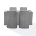 thumbnail image 3 of Crosley Furniture 5-Piece Vinyl Outdoor Dining Furniture Cover Set in Gray, 3 of 10