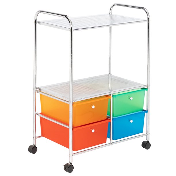 MultiColor 4Drawer Organizer Cart