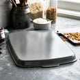 thumbnail image 4 of Open Box GreenPan Premiere Ovenware Healthy Ceramic Nonstick 18" x 13" Rectangular Baking Pan, Cast Aluminum, Warp-Free, Oven and Broiler safe to 600F,Dishwasher Safe, PFAS-Free, Gray, 4 of 9