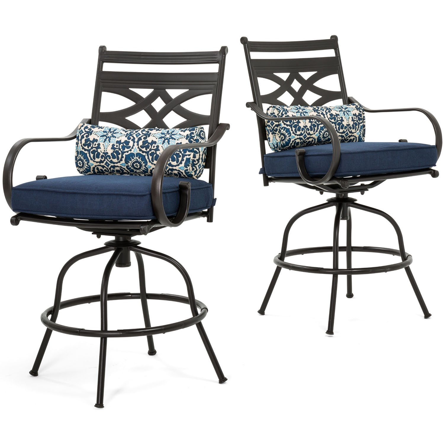 Hanover Montclair 5-Piece Steel Outdoor Counter-Height Dining Set with Chairs and Table, Seats 4 - image 2 of 12