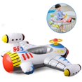 thumbnail image 3 of Kids Ride-on Giant Inflatable Plane Ride Inflatable Aircraft Kids Swimming Pool Float Raft Pool Rafts Summer Water Sports Toy, 3 of 5