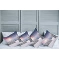 thumbnail image 2 of Ambesonne Winter Throw Pillow Cover 4 Pack, Idyllic Outdoors Sunset, 16", Multicolor, 2 of 7