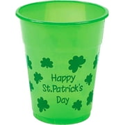 50 Pcs St Patricks Day Party Cups Disposable Plastic 16 Oz Bulk Party Supplies for Kids Adults By 4Es Novelty