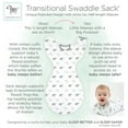 thumbnail image 6 of Amazing Baby Transitional Swaddle Sack with Arms Up Half-Length Sleeves and Mitten Cuffs, Better Sleep for Baby Boy & Baby Girl, Sterling Confetti, Medium, 3-6 Mo, 14-21 lbs, 6 of 9