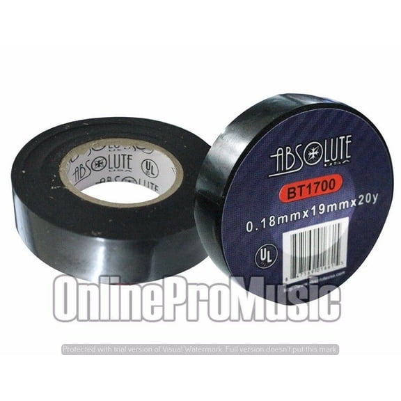 2) Absolute BT1700 3M Qualit General Purpose Vinyl Electrical Tape 3/4" x 60 ft.