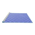 thumbnail image 2 of Ahgly Company Machine Washable Indoor Rectangle Solid Blue Modern Area Rugs, 5' x 7', 2 of 4