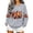 Grey, variant on Women Fall Pumpkin Maple Leaf Graphic Sweatshirt, Autumn Floral Long Sleeve Crew Neck Casual Pullover Top(Beige,XL)